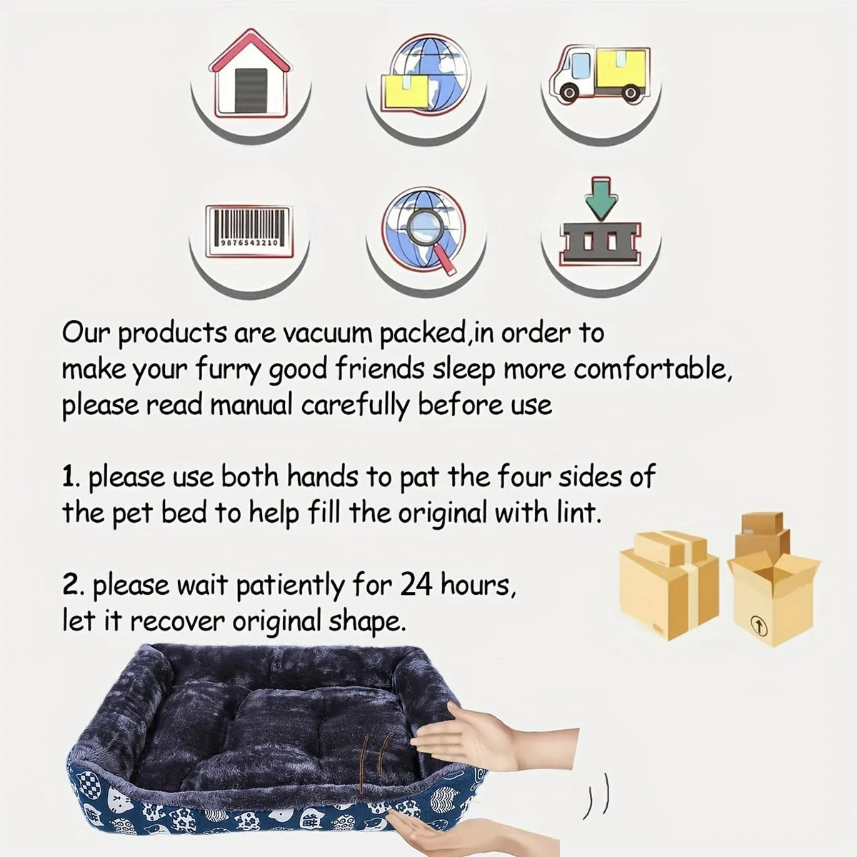 Dog Bed Home Pet Winter Large Supplies Sofa Accessories for Small Dogs Goods Animals Big Accessoires Medium Mat