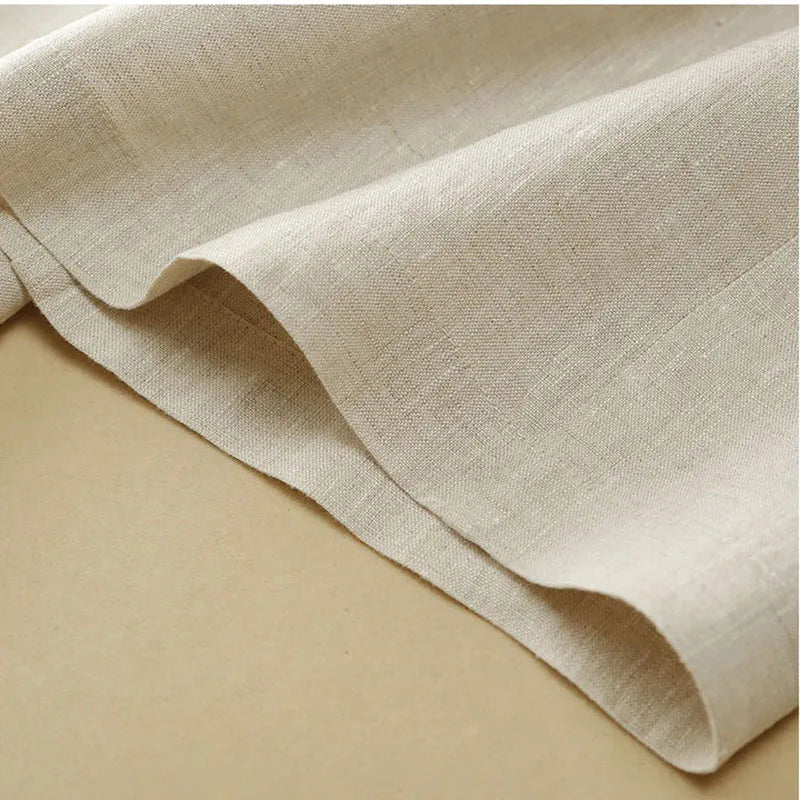 Linen Wide Leg Pants New Summer Thin Casual Solid Long Pants Women Elastic High Waisted Loose Cotton and Linen Straight Trousers