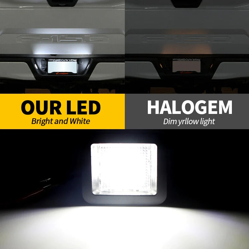 LED License Plate Lights for Ford F-150 XL XLT Lariat King Ranch Platinum Raptor