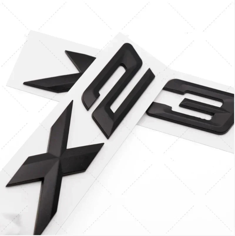 3D ABS Chrome Black Car Rear Trunk Letter Sticker For BMW X1 X2 X3 X4 X5 X6 X7 GT Logo Emblem Badge Auto Styling Accessories