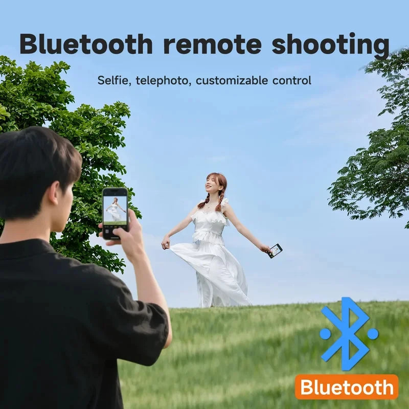 Vlog Selfie Monitor Screen for iPhone & Android, Magnetic Wireless Rear Camera Phone Monitor with 164FT Range for YouTube