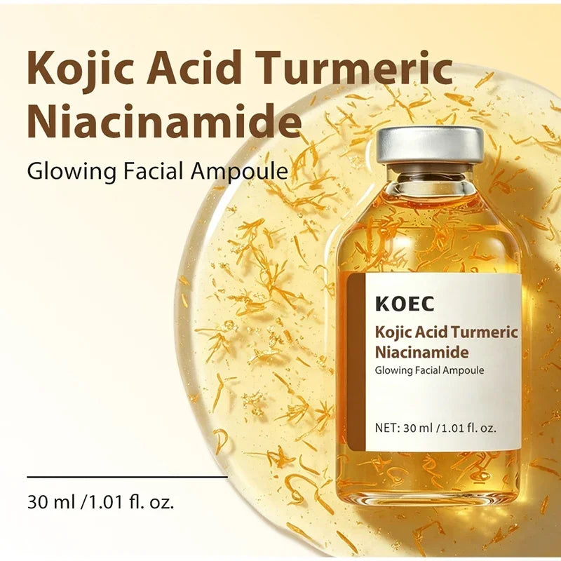 Kojic Acid Turmeric Facial Ampoule Serum With Niacinamide Deep Moisturizing Nourishing Essence