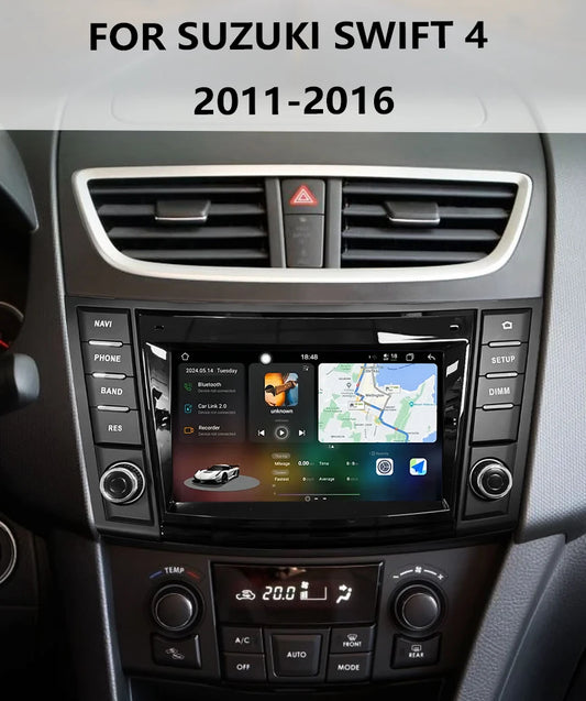 Android Car Stereo for Suzuki Swift 4 (2011–2016) — Wireless CarPlay, Android Auto, GPS, 4G, WiFi