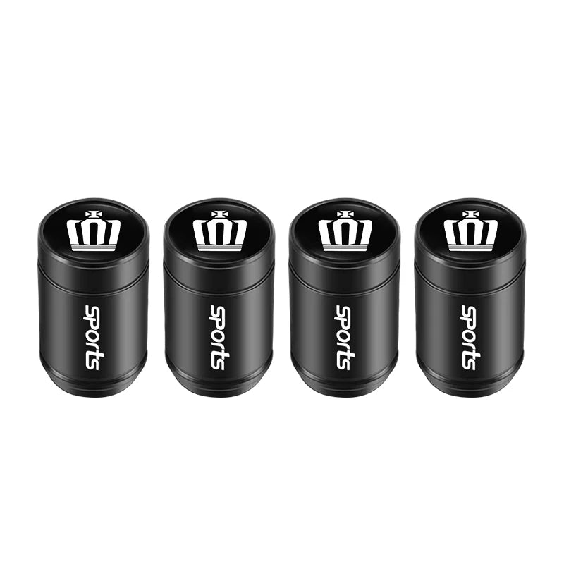 4Pcs Car Tire Valve Caps Metal Dust Proof Cap For Toyota Crown Scion Vellfire Hilux Aygo Yaris Ractis Corolla Caldina Auris Rav4