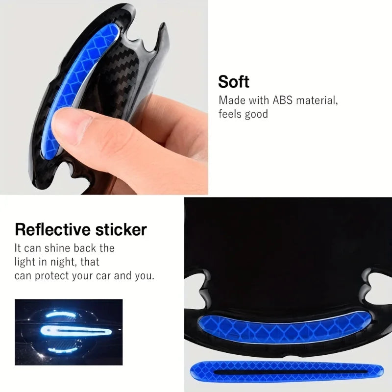 8Pcs Car Door Handle Protective Film – Anti-Scratch Transparent Paint Protection Stickers