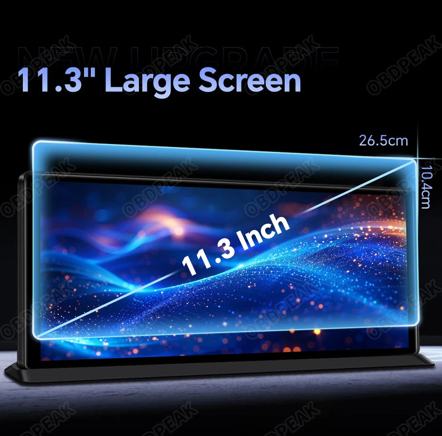 K60 Pro 11.3" 4G+64G WIFI Android 14 AI Screen GPS Navigation Carplay Android AUTO 1080P Dash Cam RearView Mirror Video Recorder