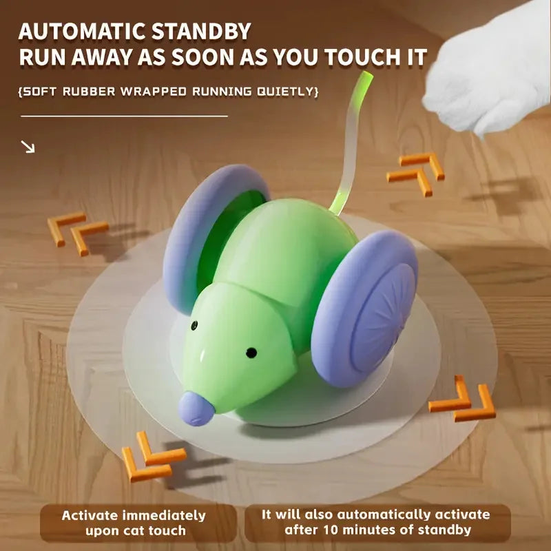 Smart Electric Rolling Cat Toy Ball – USB Rechargeable Automatic Interactive Teaser | Moving Bouncing Ball for Cats