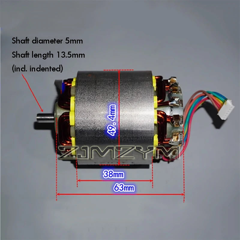 High Power Brushless Motor Tool Neodymium Strong Magnetic Inner Rotor High Speed Brushless Motor 12-18V 1000W двигатель