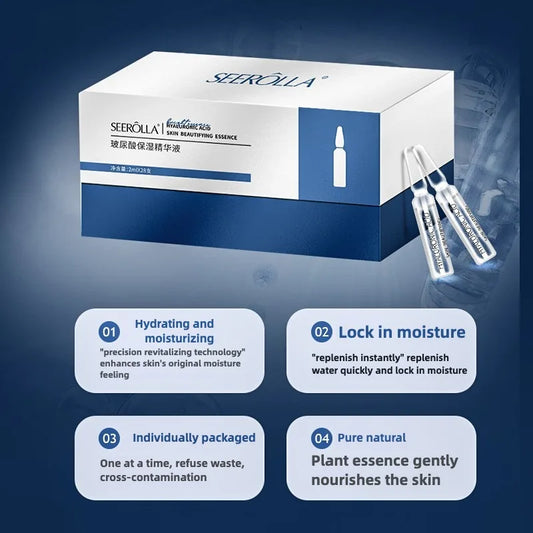 Hyaluronic Acid Serum Anti-Aging Moisturizing Shrink Pores Hydrating Whitening Essence For Microneedle Instruments Skin Care