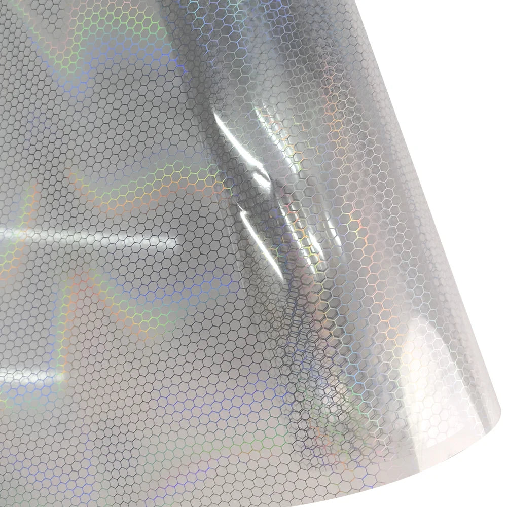 Car Laser Honeycomb Headlights Taillight Lamp Vinyl Wrap Automobile Headlight Tint Waterproof Film Fog Light Taillight Stickers