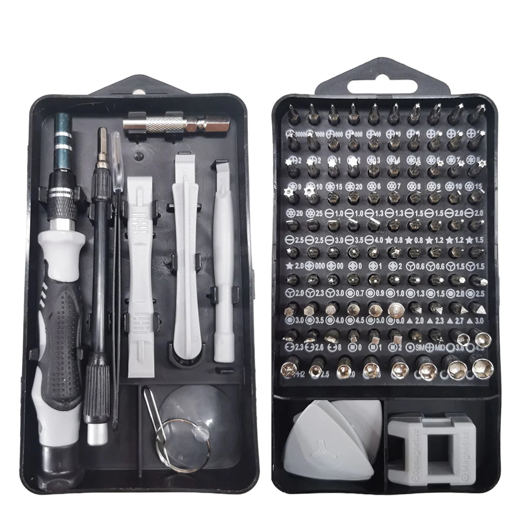 115-in-1 Precision Screwdriver Set — 98 Magnetic Bits for Phone, Laptop and Electronics Repair