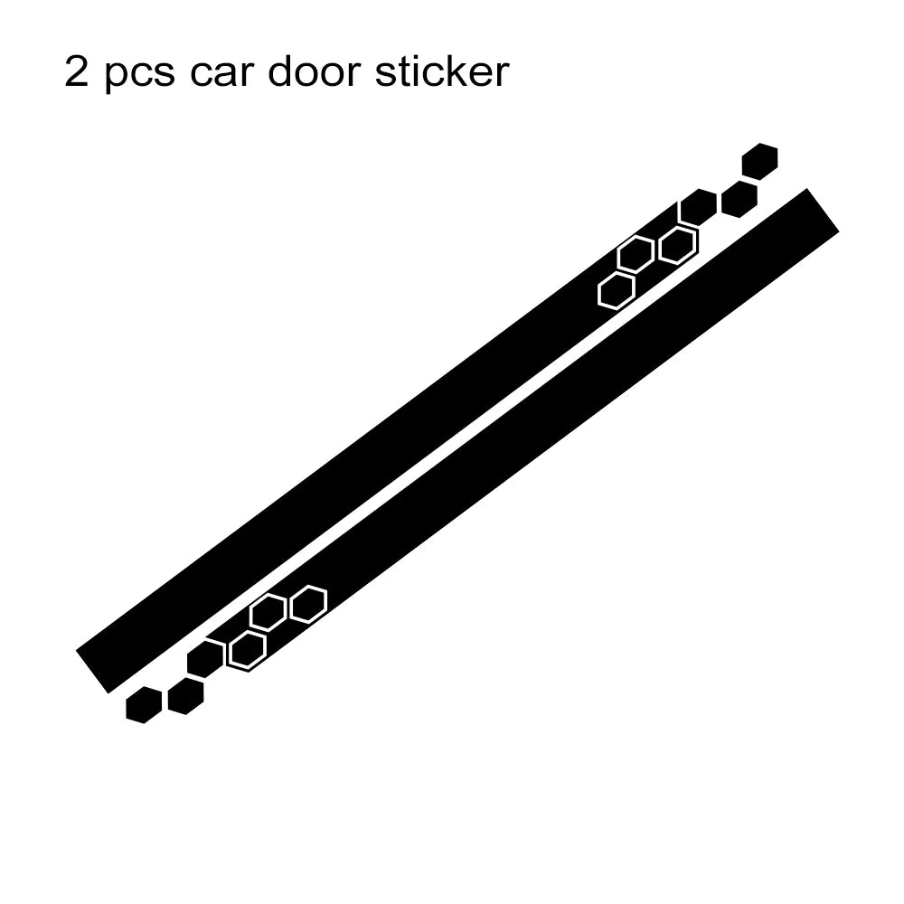 Universal Car Hood & Engine Cover Racing Stripe Decal – Self-Adhesive Vinyl Sport Sticker, Fits Most Vehicles