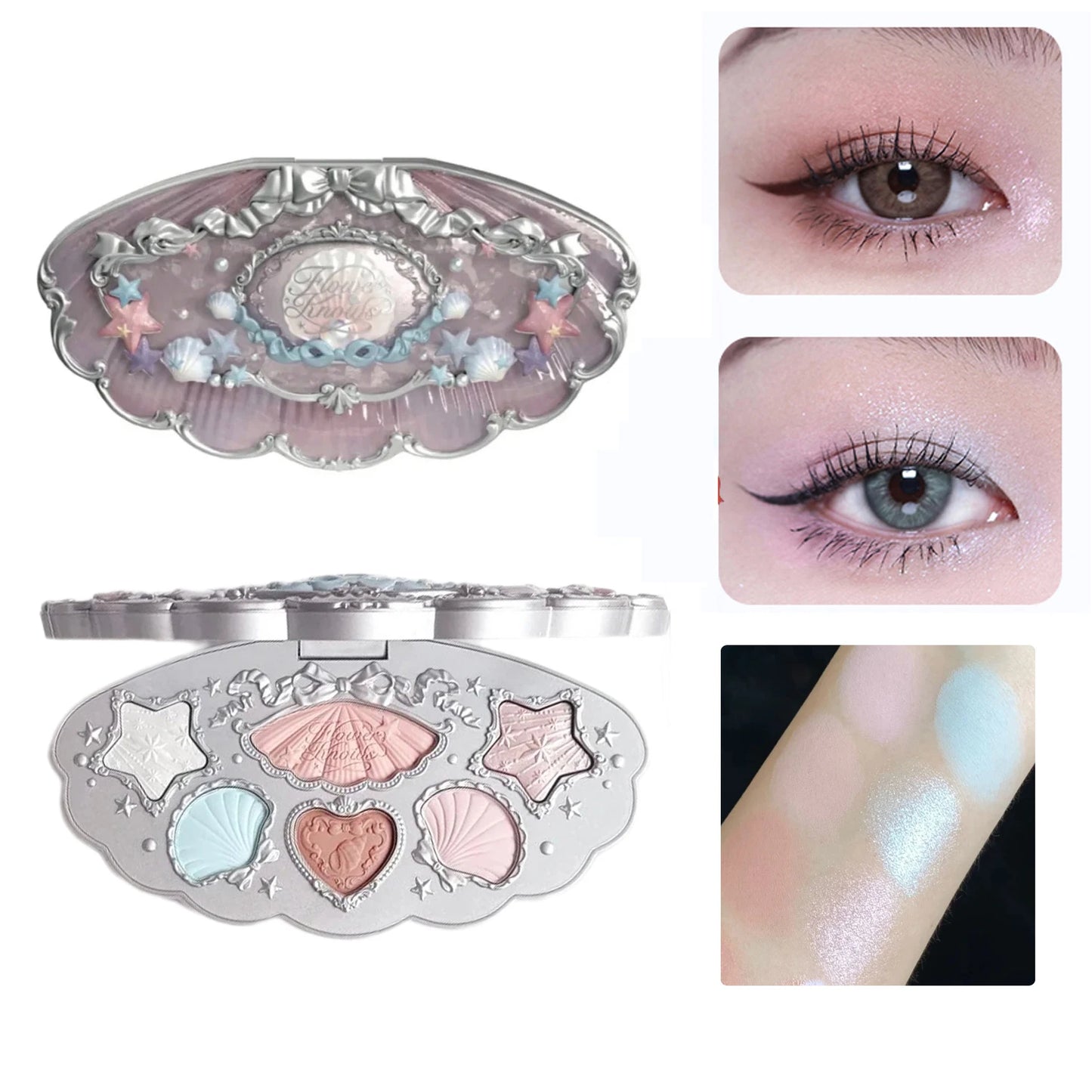 Flower Knows 2026 Bunny Garden Makeup Palette – Cute Rabbit Eyeshadow, Blush & Highlight All-in-One