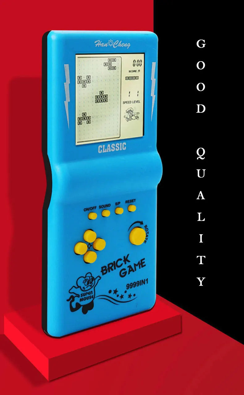 Large Screen Handheld Game Console Built-in 23 Games for Tetris Classic Retro Game Players Machine Puzzle Toys Children Boys