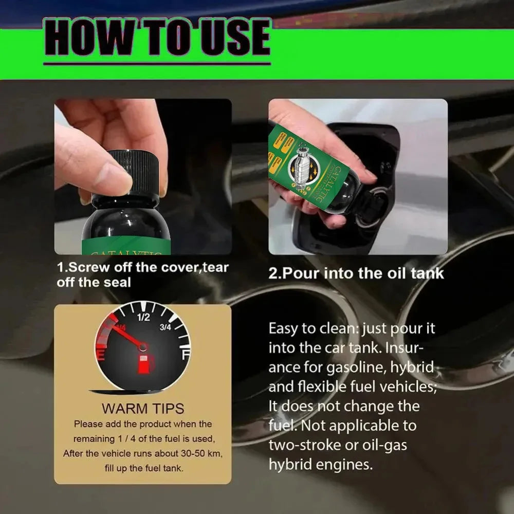 Powerful three-way catalytic cleaner, catalytic converter, all-purpose cleaning, removal of sludge and carbon deposits OF7^ar_1