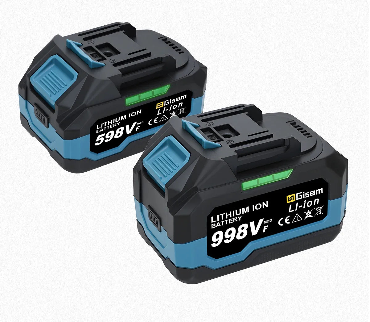 Gisam 4.0AH 4.5AH Rechargeable Lithium-Ion Battery for Cordless Dirll/Brushless Wrench/Screwdriver for Makita 18V Battery pins