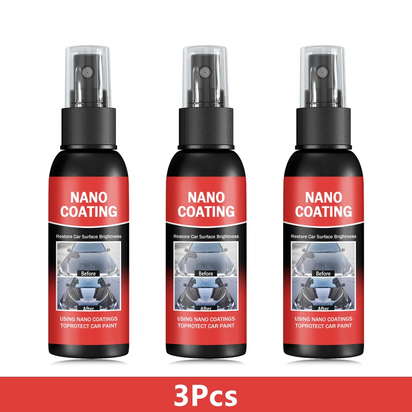 Car Nano Coating Repair Brightening Cars Paint Kit, Auto Polishing Tool, High Gloss Car Paint Scratch Removal Protection