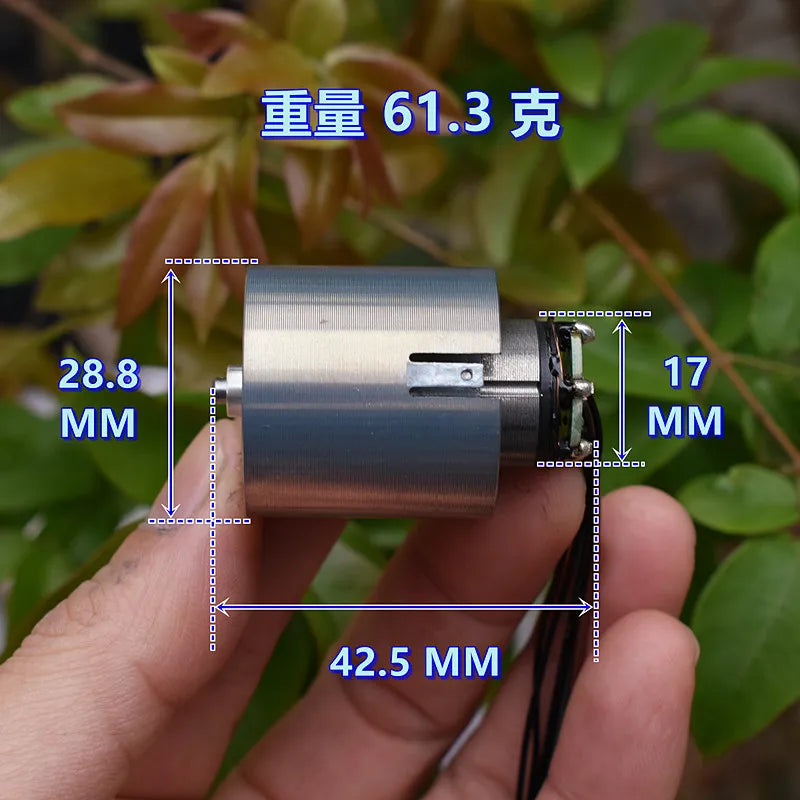 DC 11.1V-14.4V 12V Mini 29mm BLDC 3-phase Brushless Motor 110000RPM High Speed Alloy Impeller Turbo Ducted Fan DIY Hair Dryer