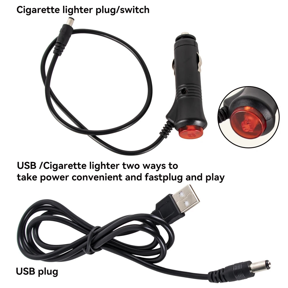 RGB LED Car Interior Ambient Light Strip – 36/48/72 LED Remote & App Music Control | USB or Cigarette Lighter | Atmosphere Foot Light