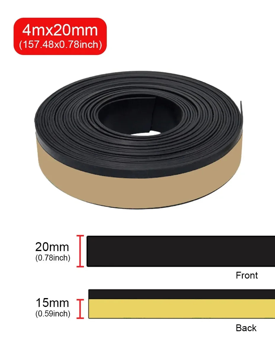 Car Outer Window Weather Seal Strip, 4 m - 15 or 20 mm - view 13