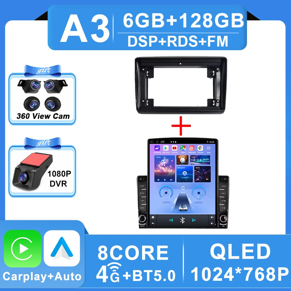 9.7" Android Car Stereo for Citroen Jumper, Peugeot Boxer & Fiat Ducato (2006–2022) — CarPlay, GPS, WiFi