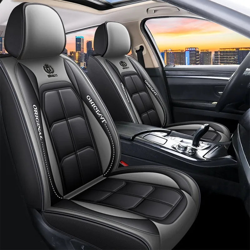 Universal Single Seat Cover For Car Front Driver Passenger Seat Leather Full Coverage Cushion Protector Auto Interior Decor