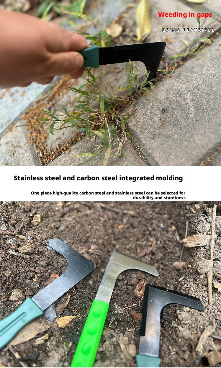Weeding knife，gardening rake for root pulling,  root removal, crevice weeding， loosening soil and digging wild vegetables