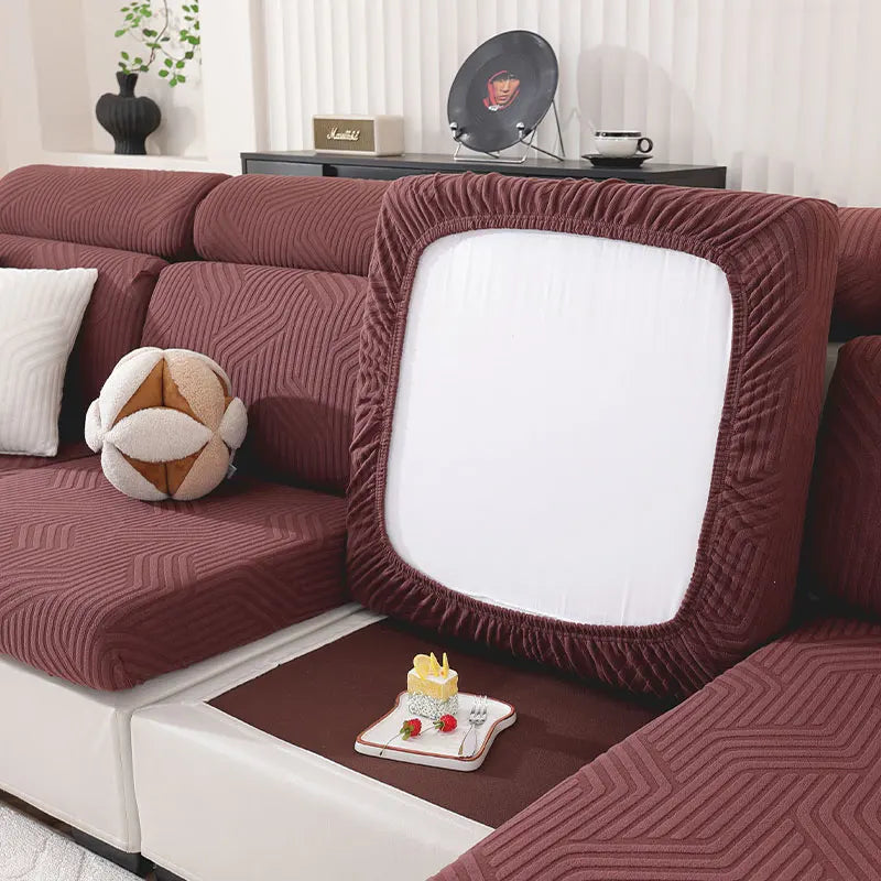 Jacquard Sofa Seat Covers Thickened Stretchable Sofa Covers Elastic Sofa Seat Cushion Covers Spandex Furniture Protective Covers