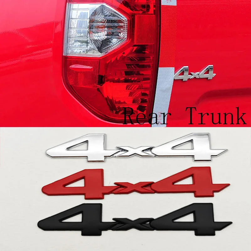 3D Car Sticker Logo V6 4X4 SR5 TACOMA Trunk Badge Door Waier Line C-Pillar Emblem Decals For Toyota TACOMA N170 N260 N300 N400
