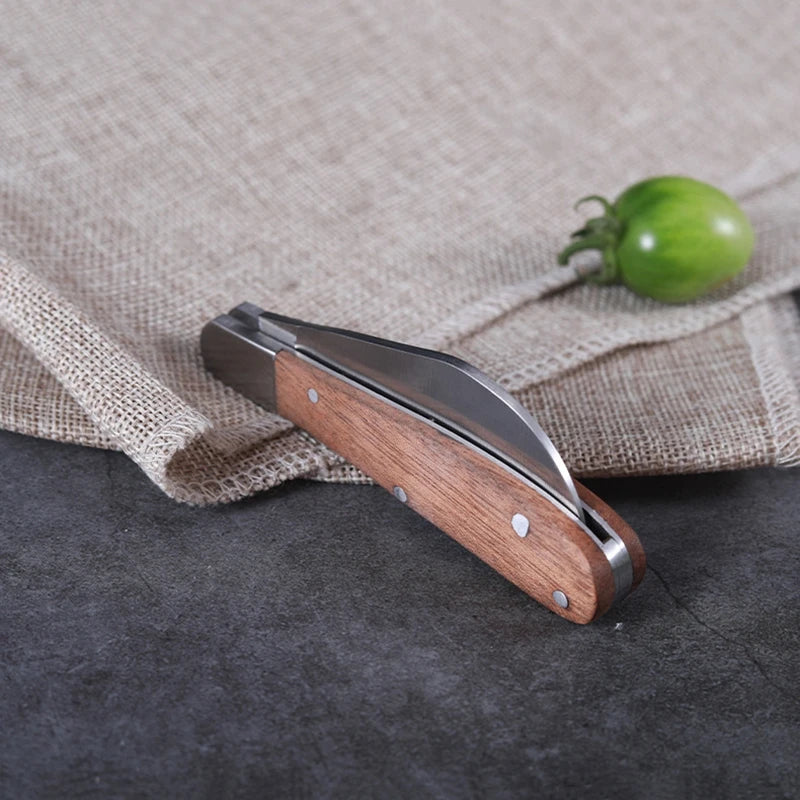 Folding Grafting Scissors Gardening Tool Stainless Steel Grafting Knife Hand Tool Outdoor Multi-functional Cutting Trim Supplies