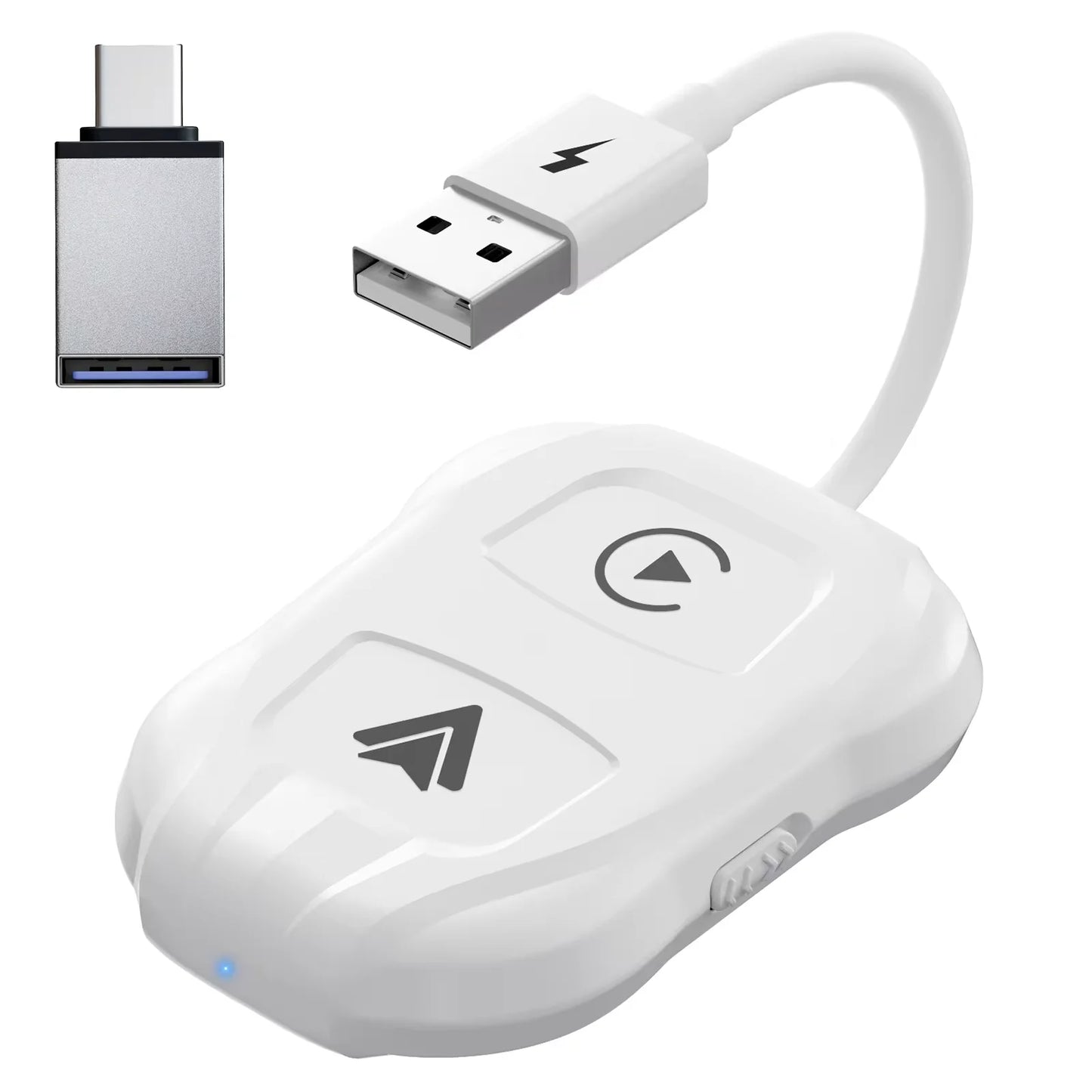 Wireless Android Auto & CarPlay 5.8 GHz Adapter for OEM Wired CarPlay & Android Auto Cars Convert Wired to Wireless
