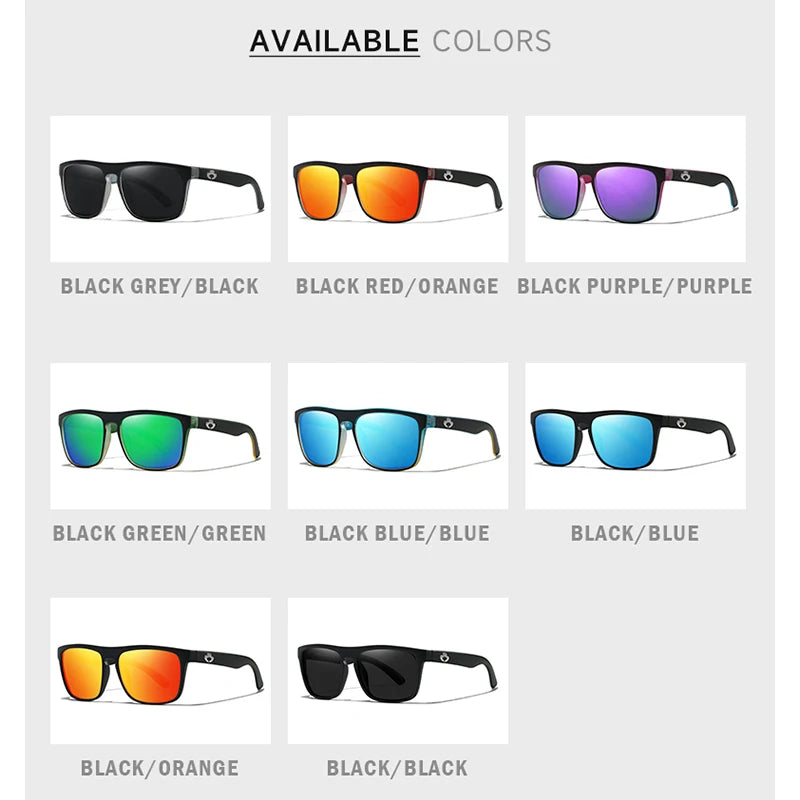 BLUE OTTER Polarized Square Sunglasses — Anti-Glare Unisex