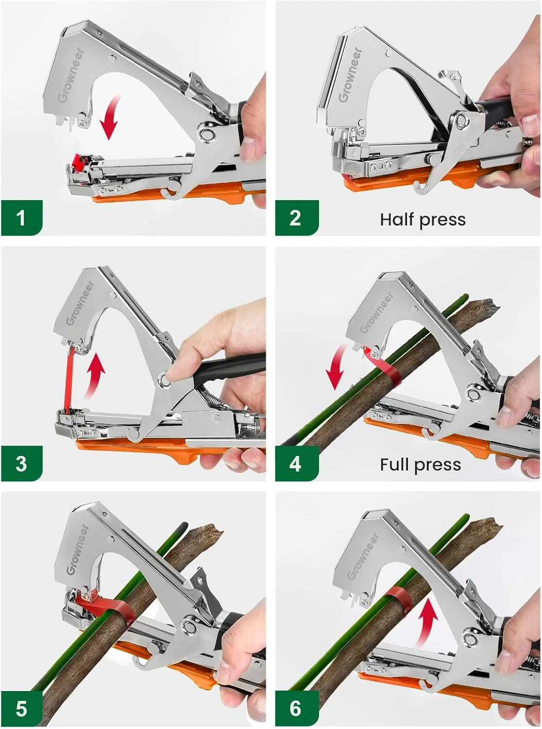 Plant Branch Hand Tying Binding Machine Garden Plants Tying Machine Minced Vegetable Tape Tool Tapener Garden Tools