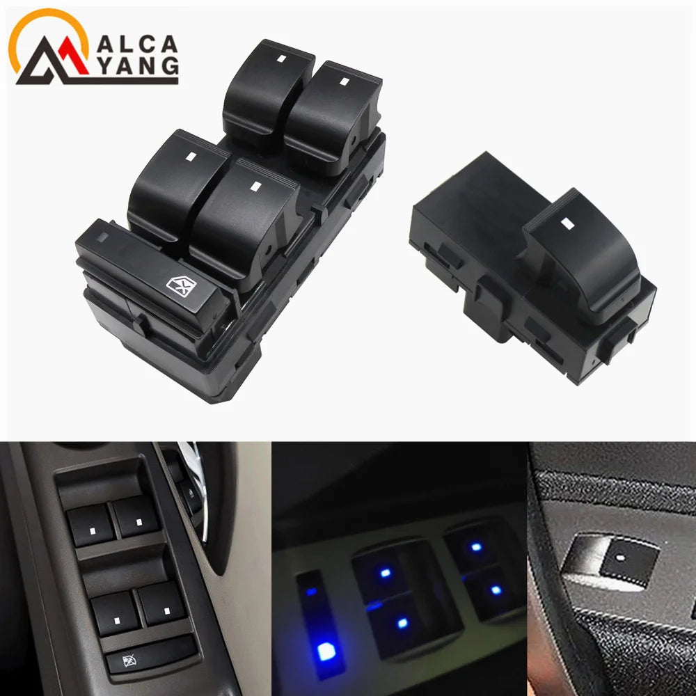 Power Master Window Lifter Control Switch Regulator Button for Chevy Silverado GMC Sierra Traverse HHR Yukon Buick 20945129