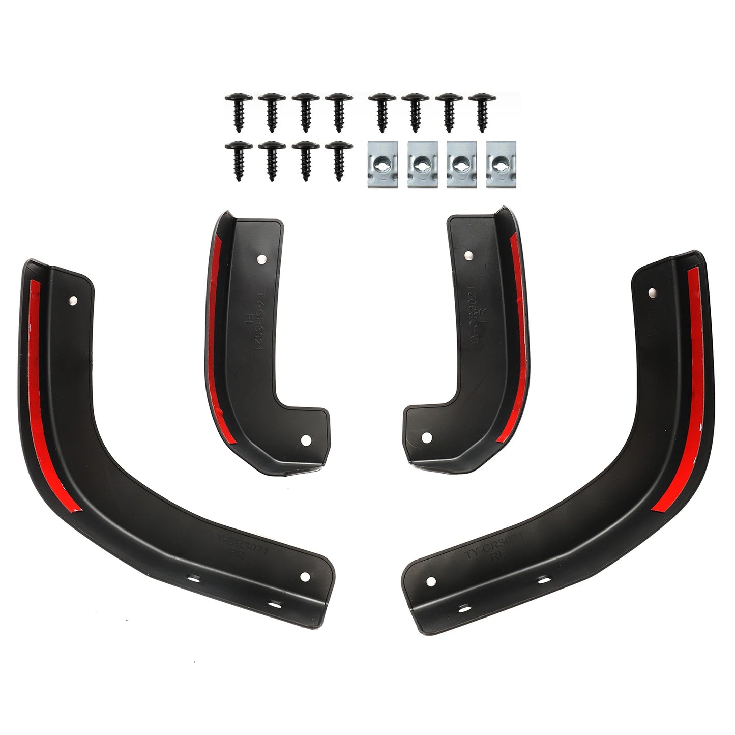 4pcs For Chevrolet Silverado 1500 2019 2020 2021-2025 Mud Flaps Delete Splash Guards Mudguards