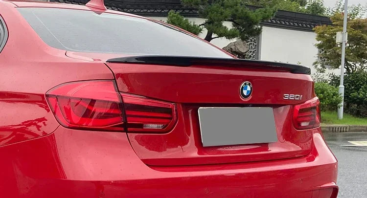 Carbon Fiber Rear Bumper Lip Trunk Wing MP M4 PSM Style Roof Spoiler Kit For BMW 3 Series F30 F31 F35 2026-2026 Gloss Black