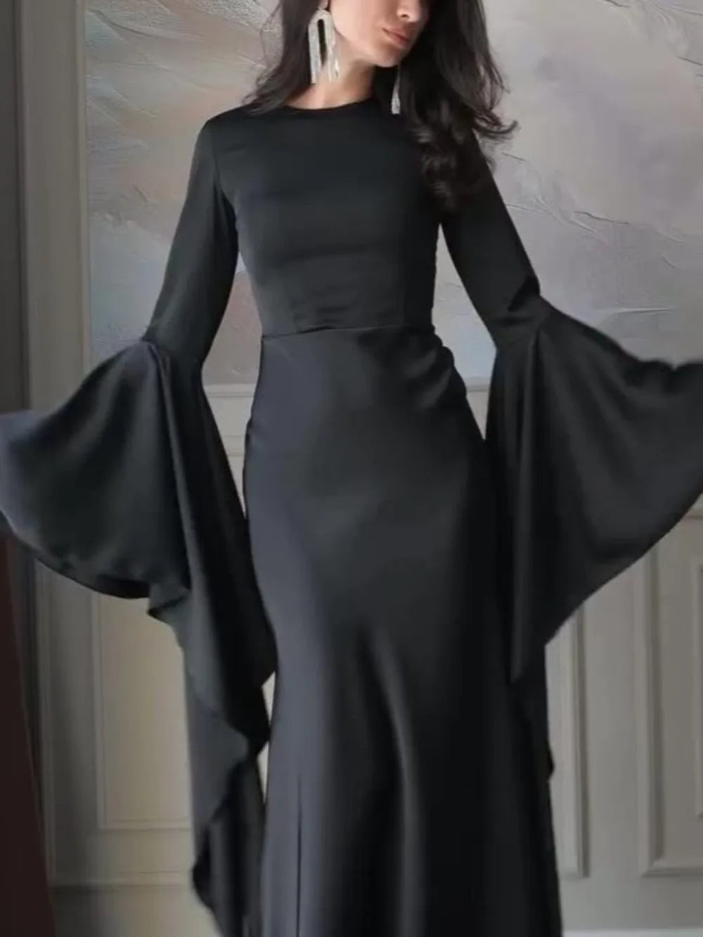 Eid Muslim Women Dress Abaya Flare Sleeve Vestidos Largos Party Caftan Jalabiya Ramadan Long Dresses Dubai Kaftan Arab Robe 2026