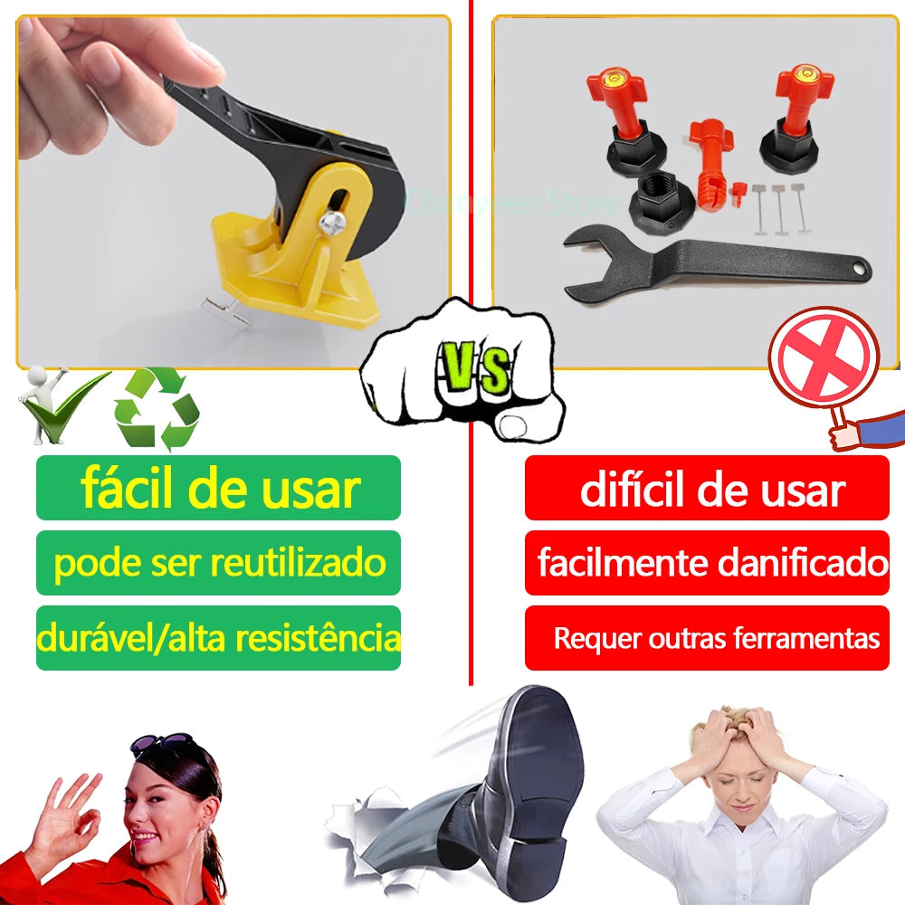 Tile Leveling System Clips, 50 Pieces
