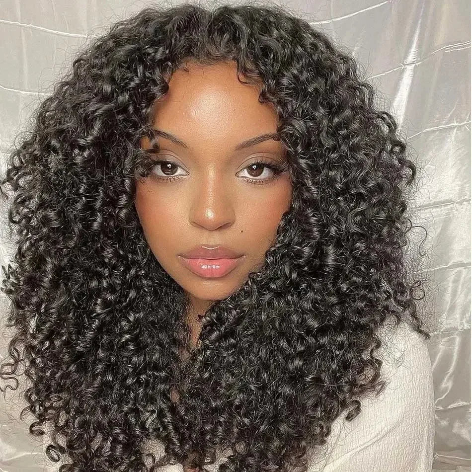 Curly Crochet Human Hair Hair Feather Knotless Pre-Separated Crochet Hair Extensions For Braiding Women Brazilian Human Bundles
