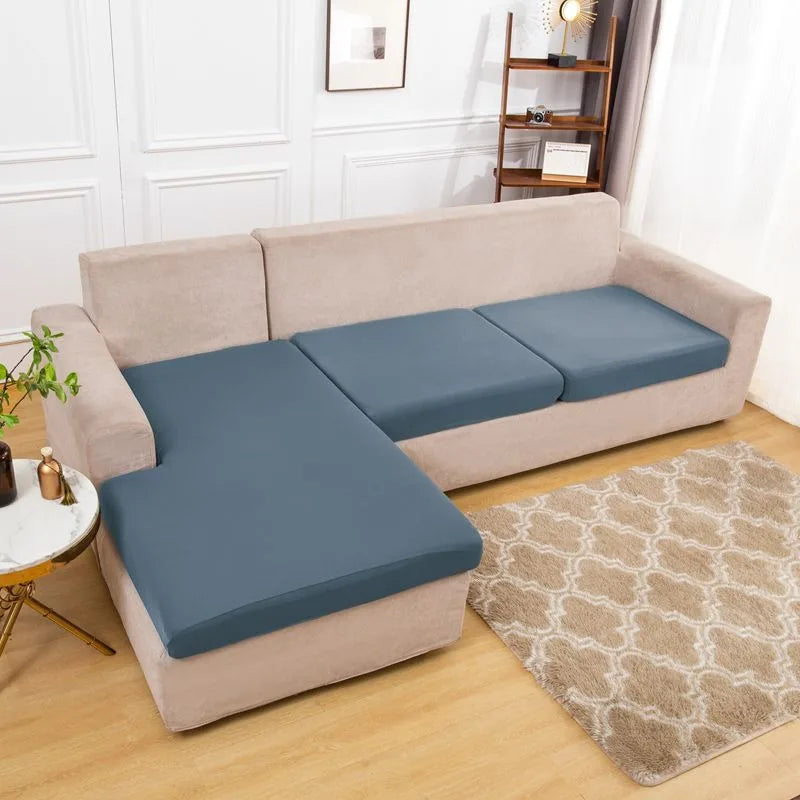 Summer Silk Spandex Seat  Sofa Cushion Cover Pad Protect 2026 Living Room Couch Slipcover 1 2 3 4 Seater Sofa Seat Covers