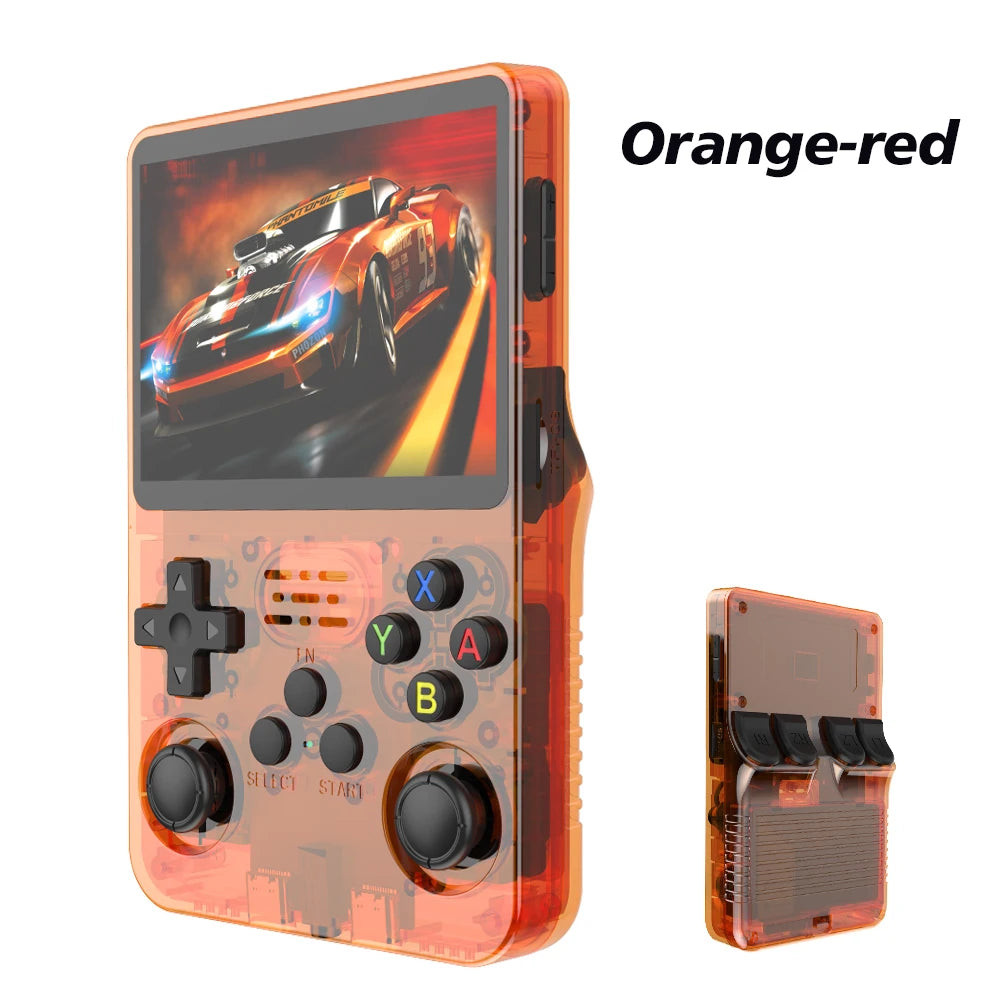 BOYHOM 128GB R36S Retro Handheld Game Console Linux System 3.5 Inch IPS Screen Portable Pocket Video Game Player 64GB Kids Gift