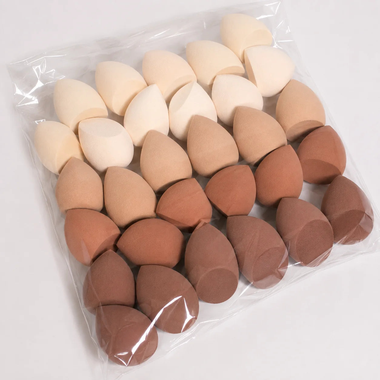 7Piece/18Piece Makeup Sponge Set, Suitable for Liquid BB Cream Powder Application, Makeup Egg Dry Wet Dual-Use Powder Puff