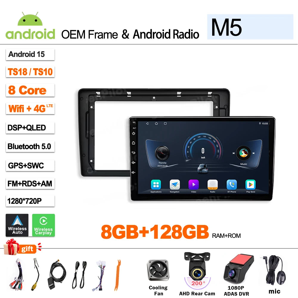 Android 16 for Car Radio Citroen Berlingo B9 Peugeot Partner 2008-2019 Multimedia Video Player 2 din Carplay Touch Screen 8 Core