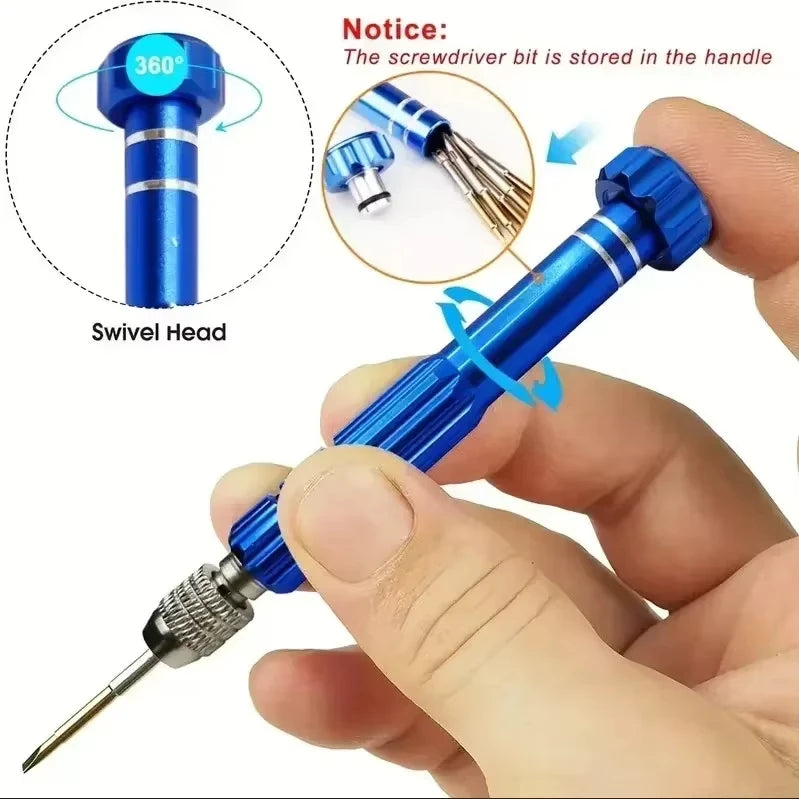 5 in 1 Multi-Function Screwdriver Set Mobile Phone Watch Glasses Disassembly Tool Notebook Watch Repair Tools Repair Accessory