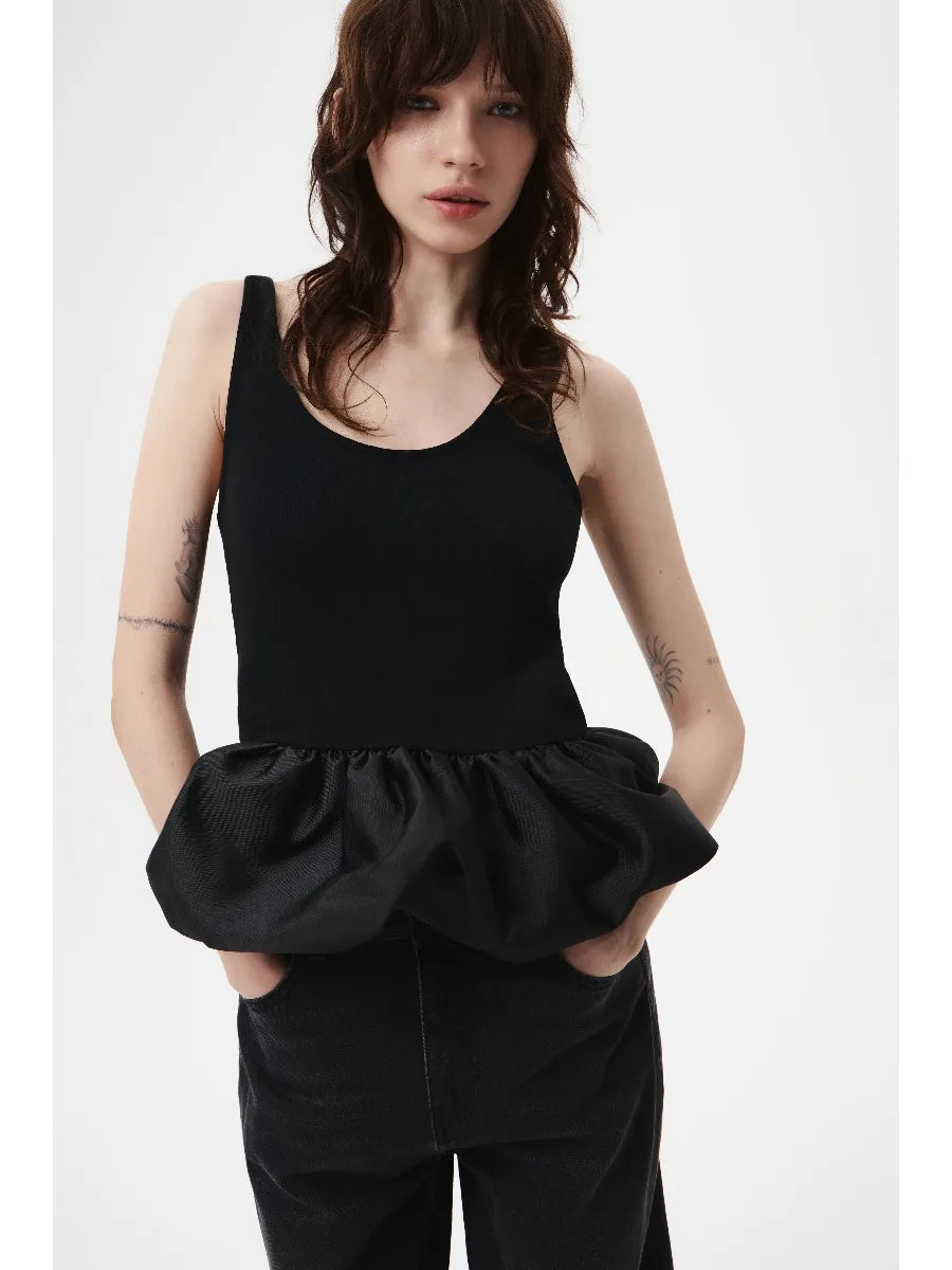 Hirsionsan Sexy Cotton Vest Women 2026 Summer Slim Sleeveness Tank Y2k Crop Tops for Girl Outfits Bud Stitched Female Clothes