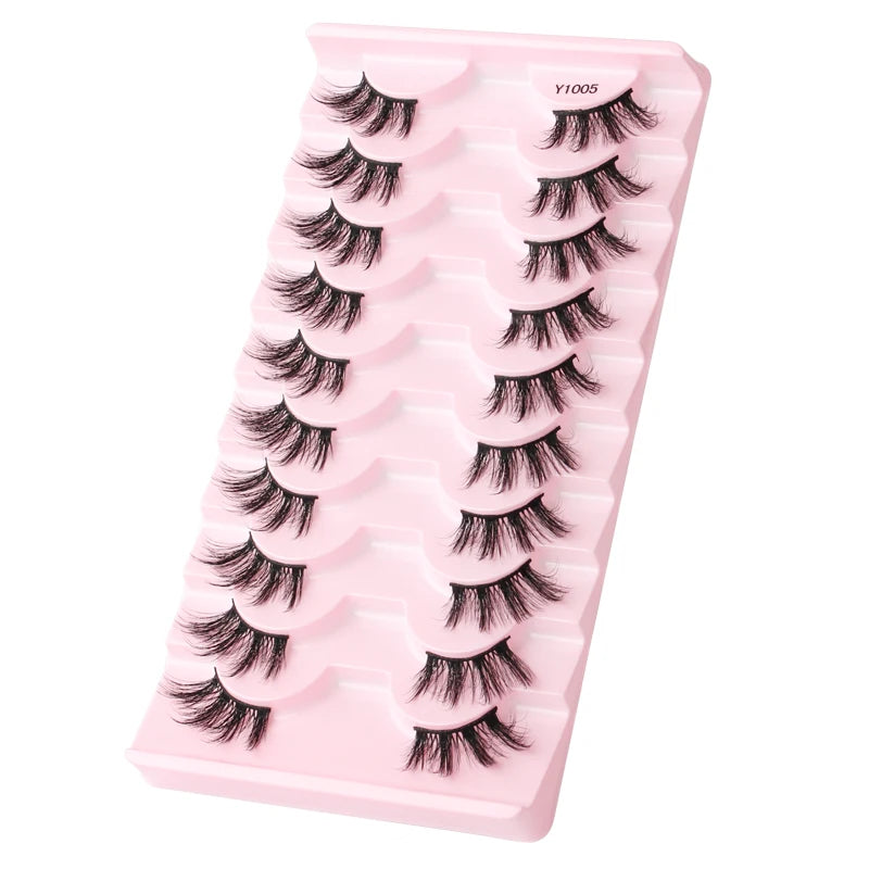 Half Lashes Mink Eyelashes Natural Soft Cat Eye False Eyelashes Long Wispy 3D Mink Lashes Makeup Eyelash Extension Fake Lashes