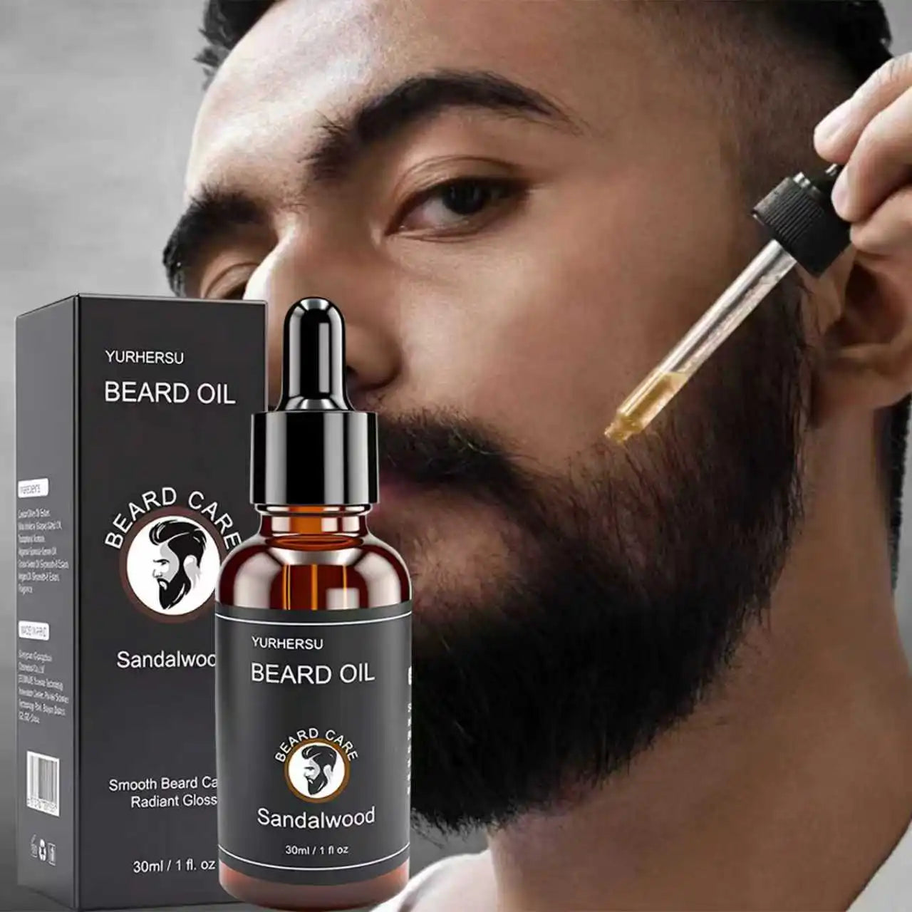 Beard Growth Oil — 30ml Nourishing Softening Beard Care Oil