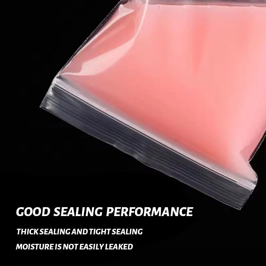 Reusable Clear Plastic Zipper Bags - Resealable Storage for Gifts Snacks Jewelry Small Items