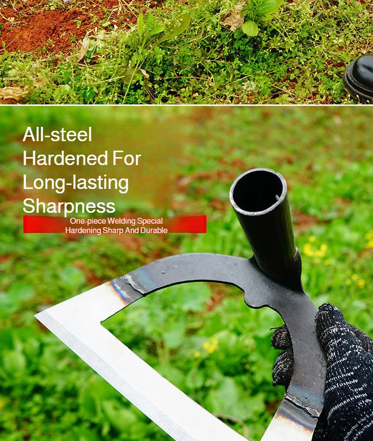 Manganese Steel Weeding Hoe — Handheld Hollow Garden Hoe 14–26cm