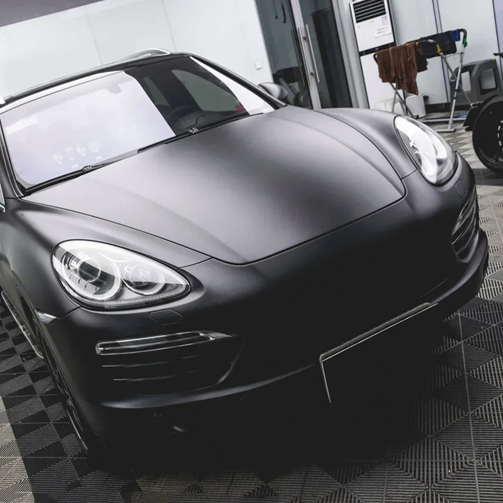 Premium Matte Black Vinyl Car Wrap Roll Film Sticker Vehicle Decal Body Trim Motorcycle Auto Decoration Film Air Bubble Free